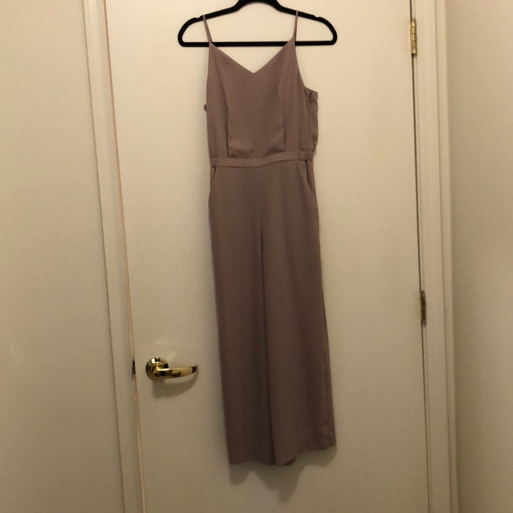 Grayish nude tank jumpsuit